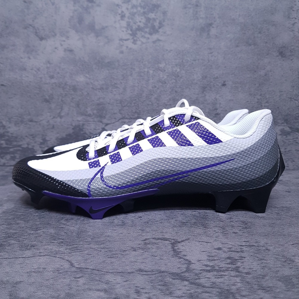 NIKE Vapor Edge Speed 360 Football Cleats Mens 10 Black Court Purple White nby